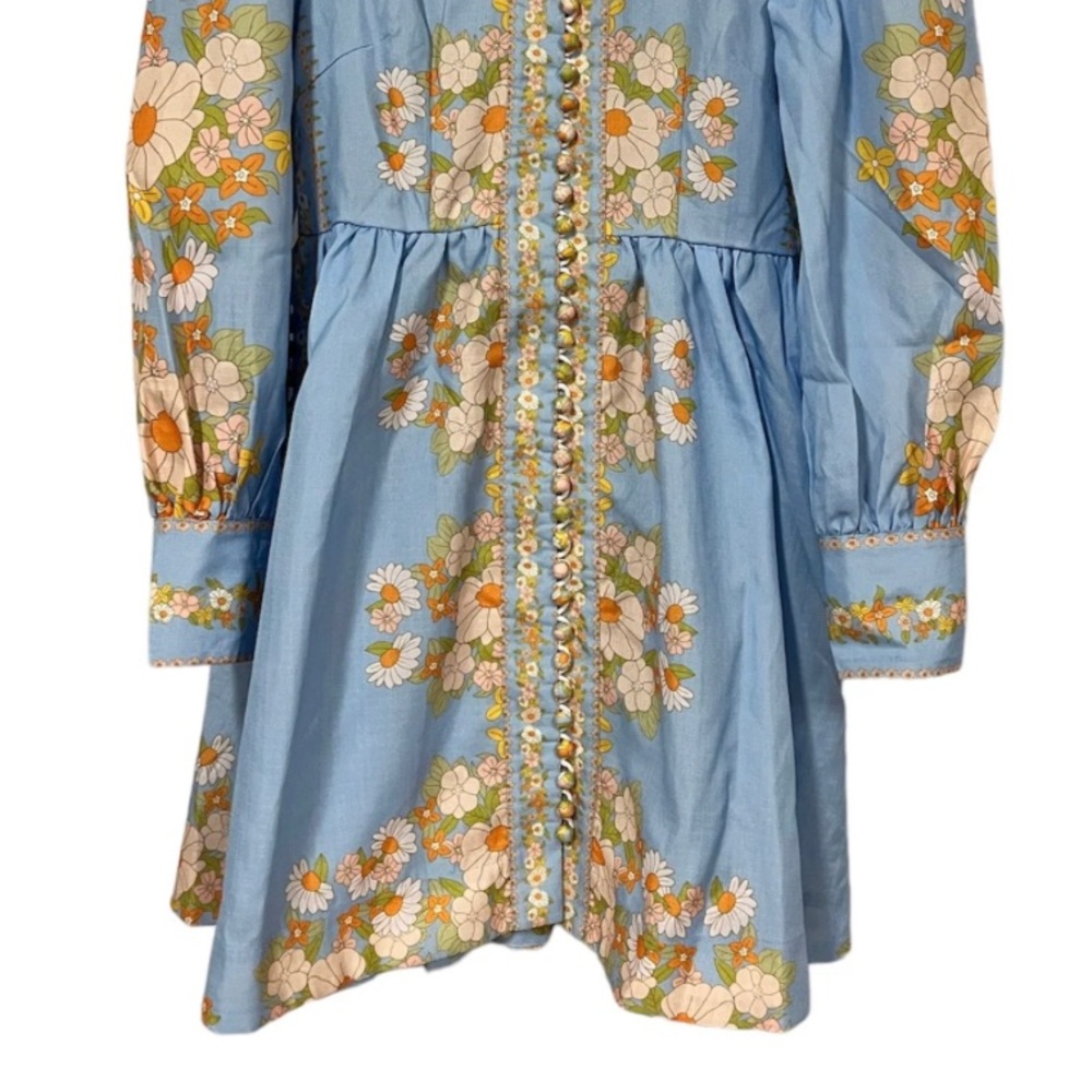 Beulah Floral Button Up Mini Dress